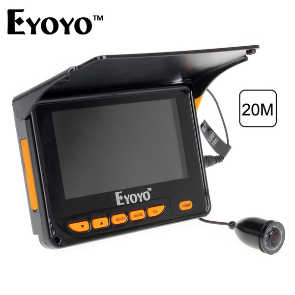 Eyoyo 20M HD 1000TVL Underwater Ice Fishing Camera Video Fish Finder 4.3