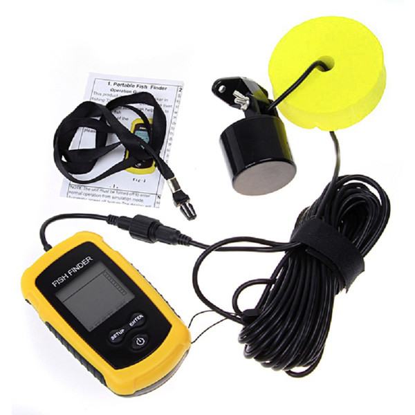 Portable Fish Finder Sonar Wired LCD Fish Sonar Sounder Depth Finder Alarm High Quality 100M Electronic Fishing Tackle Bait Tool 2508020