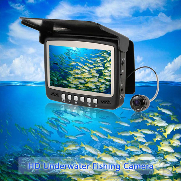 Fish Camera Fish Finder Underwater Ice Video Fishfinder Fishing Camera IR Night Vision 4.3 Inch Monitor HD 1000TVL