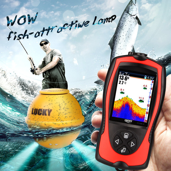 Lucky Fish Finder ff1108-1 cwla wireless Findfish Rechargeable sonar sensor fish finder echo sounders deeper fishfinder fishing