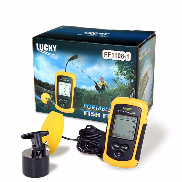 Fish Finders Alarm 100M Portable Sonar LCD Fishing Lure Bait Echo Sounder Carp Fishing Finder FFC1108-1