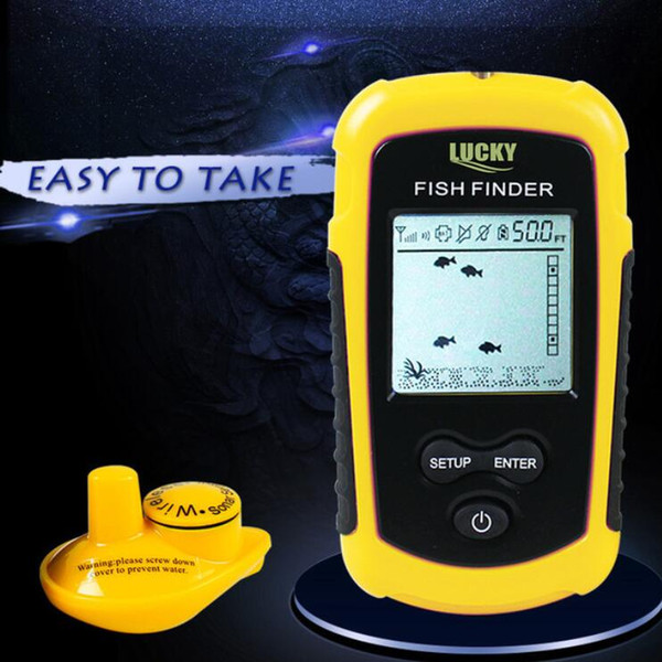 Russian manual 100% Original Lucky FFW1108-1 Wireless Fish Finder Sonar Fishfinder 40m Depth Range Ocean Lake Sea Fishing