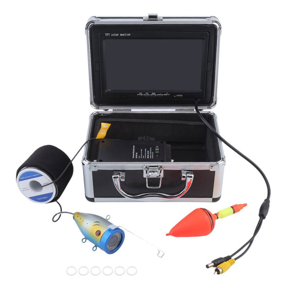 15m/30m/50m Video Fish Finder 1000TVL Lights Controllable Underwater Fishing Camera Kit Lake Under Water Video