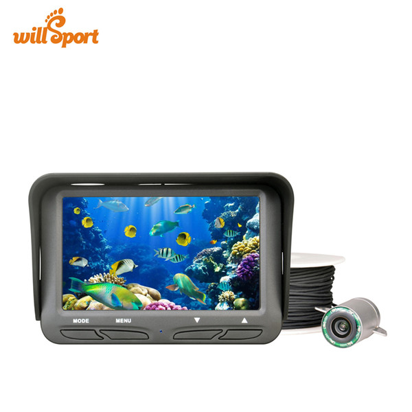 Underwater Ice Video Fishing Tools Camera 4.3 inch LCD Monitor 6 LED 720P Night View Fish Camera 30m Cable Fish Finder FF118