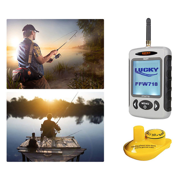 Portable Wireless Depth Fish Finder Wireless Sonar Sensor Echo Sounder Fishfinder Range 100M/109yd for Fishing Tackle