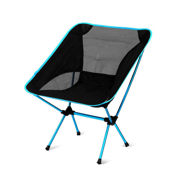 Portable Collapsible Moon Chair Fishing Camping BBQ Stool Folding Extended Hiking Seat Garden Ultralight Office Home Furniture