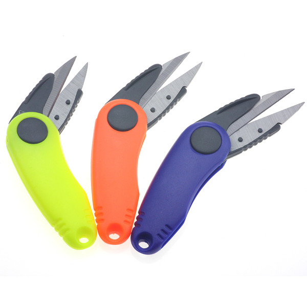 Rompin 1pcs Fold Fish Scissor Fishing Tackle for Fishing Clipper Cutting Line Multi-purpose Portable Fishing Scissor Tackle