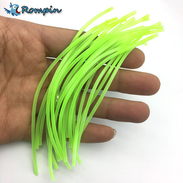 Rompin 20pcs fly tying riging tube PVC lumo tubblings Fishing Material Luminous Tube for sea fishing tackle diy 2mm/3mm*12cm