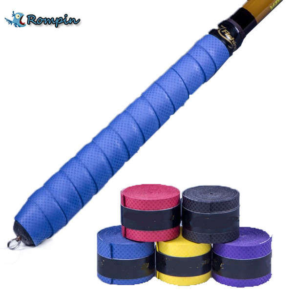 Rompin Anti-slip Racket Over GripsTennis Badminton Fishing Rods wrap Anti-slip Absorption Racket Handle Tape Overgrip