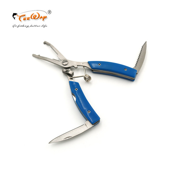 Teeway 1 PCS Fishing Tool Multi-function Stainless Steel Fishing Fish Pliers Scissors Line Cutter Remove B Fishing Tackle