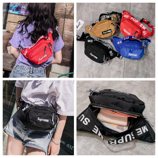 4 Colors Sup Fashion Unisex Waistpacks Bag Chest Pack Stuff Sacks Single Shoulder Bags Women Cosmetic Bag