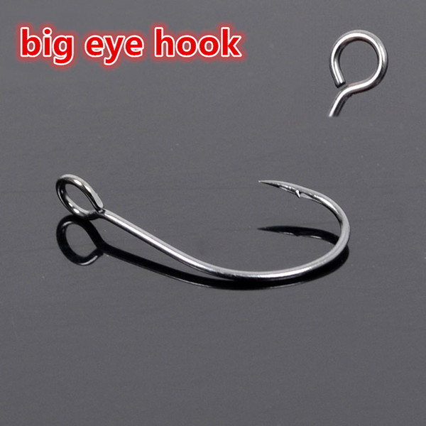 50pcs big eye fly fishing hooks Crank hook Barbed fishhook fishing tackle fish hook single stream fishing hooks