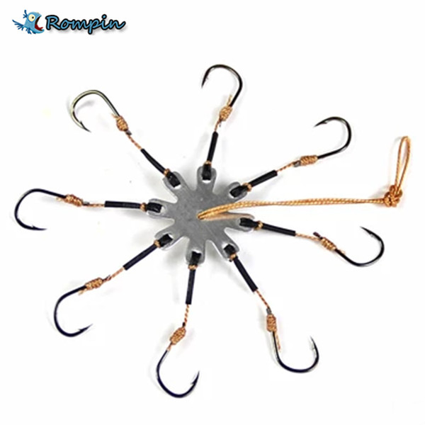 Rompin 2pcs/lot Explosion Fishing Hook Barbed Multi-Hook Plate Tackle Capture off Ability Sharp Fishhook