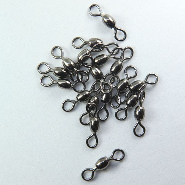 INFOF F3001 200pcs/lot Fishing Crane Swivel RS Sea Rock carp Fishing Tackle Fishhooks Bass Fishing Swivels Rolling barrel pesca