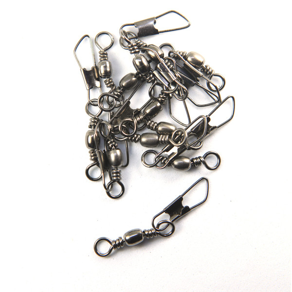 F1002 200pieces/lot size 1# - 16# Barrel swivels brass fishing accessories fishing swivels solid rings connector