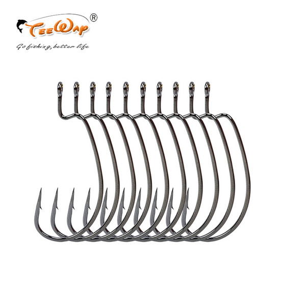 60pcs/lot High-carbon steel fishing hooks 2# 4# 6# 8# crank hook lure Worm Pesca for Soft Bait Tackle high quality accessories