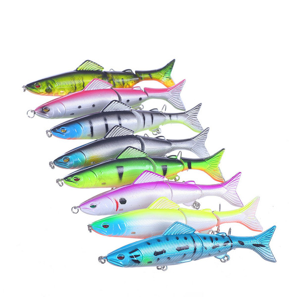 8pcs Fishing Lures Spinner Baits Crankbait Assorted Fish Tackle Hooks F00489