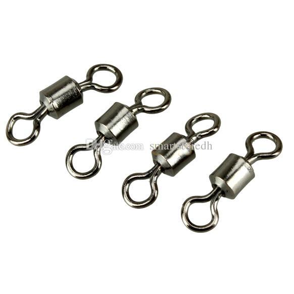 Hot 200PCS Ball Bearing Swivel Rings Fishing Connector Fishing Accessories F00287 SPDH