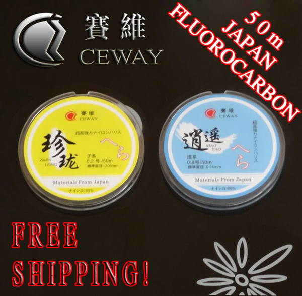 Nylon Fishing Line 50m Japan Material Thread Mainline Tippet Fishing Tackle Strong Monofilament Fluorocarbon Fish Equipments FREE SHIPPING