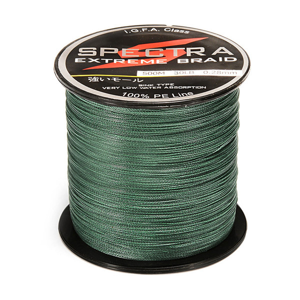 100% PE Plastic Braided Fishing Line 20LB Test Moss 0.23mm Diameter 500M Length High Quality Fishing Line Multi Color