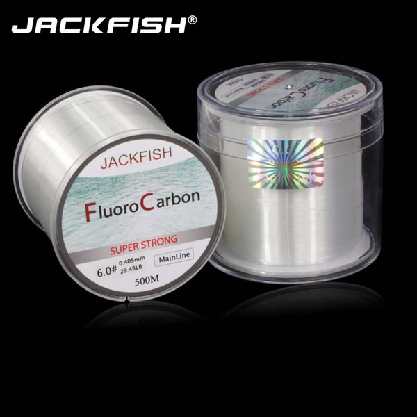 HOT SALE 500M Fluorocarbon Fishing Line 5-32LB test Carbon Fiber Leader Line 0.165-0.46mm fly fishing line pesca