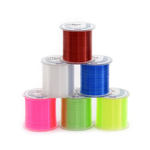 Wholesale Free Shipping High Quality Multifilament 500M Fluorocarbon Braided Fishing Line Mainline Carbon Fiber Nylon Braid Fish Kite Lines