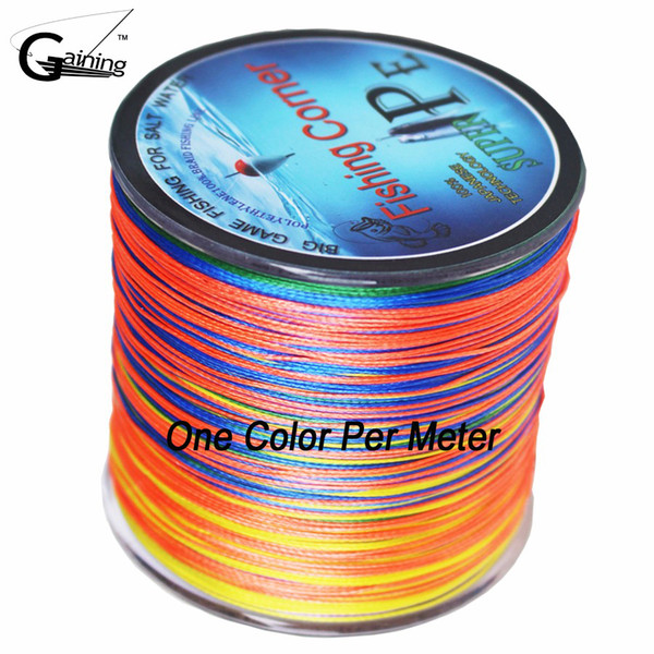 Gaining 8 strands Braided Fishing Line Japan Multifilament PE Braid Line One Color Per Meter PE Fishing 10LB - 200LB