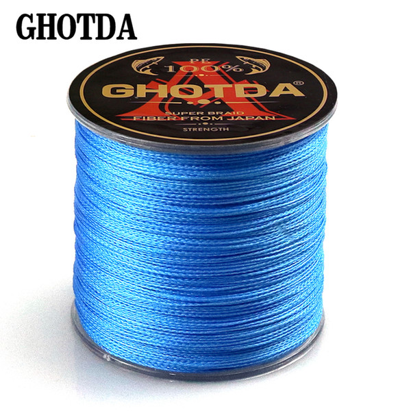 New PE Braided Fishing Line Multifilament 500M 4 Strands Cord Carp Fishing Lines For Freshwater and Saltwater 10-120LB