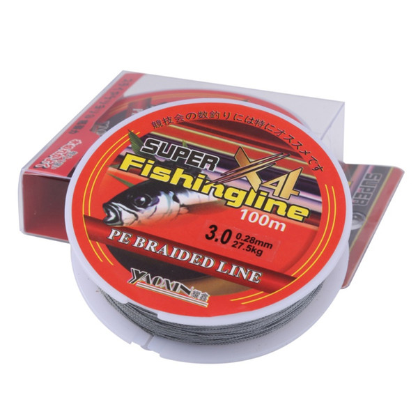 100m Fishing lines Sea 100m PE 0.10~0.50MM Strong 4 Strands Fishing for Braided Multifilament line Line