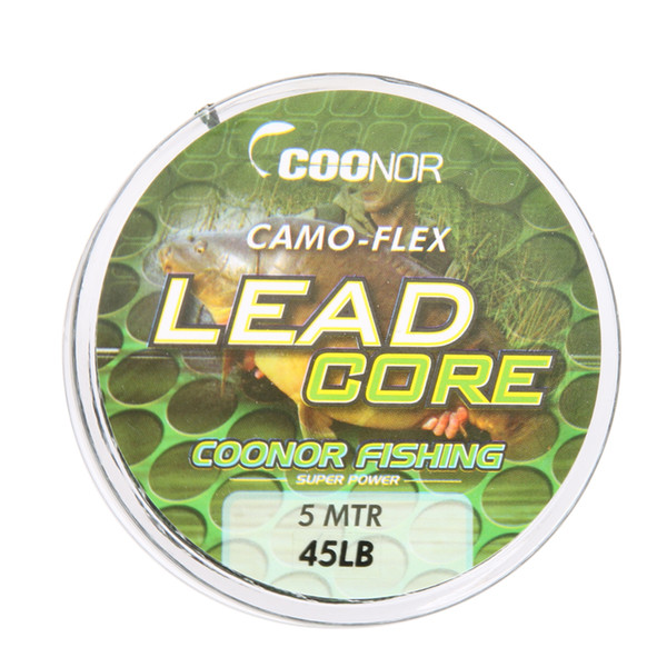 45lb 5m Leadcore Camouflage Carp Braided Line Hair Rigs Lead Core Tackle Fishing Accessories