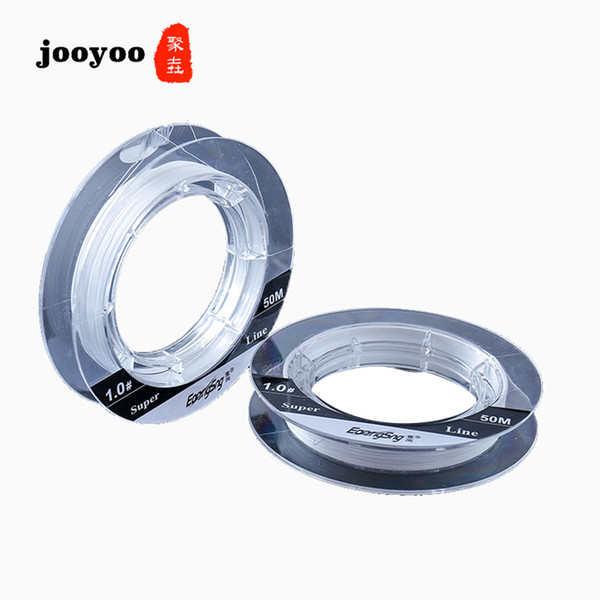 Fishing Leader 50M Nylon and PE Synthesis Line 9 Strands Fluorocarbon Fishing Line Multifilament Fly Fishing Line jooyoo Brand