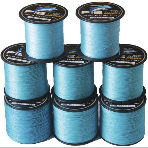 100m 4 Strands Blue PE Braided Fishing Line Fishing Tackle Textile Line Kite String Road Sub Line