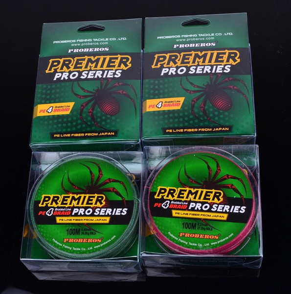 PREMIER PRO Series Braid Fishing Line 4 Strand Spectra lines 100m PE Fiber From Japan 15lb~80lb