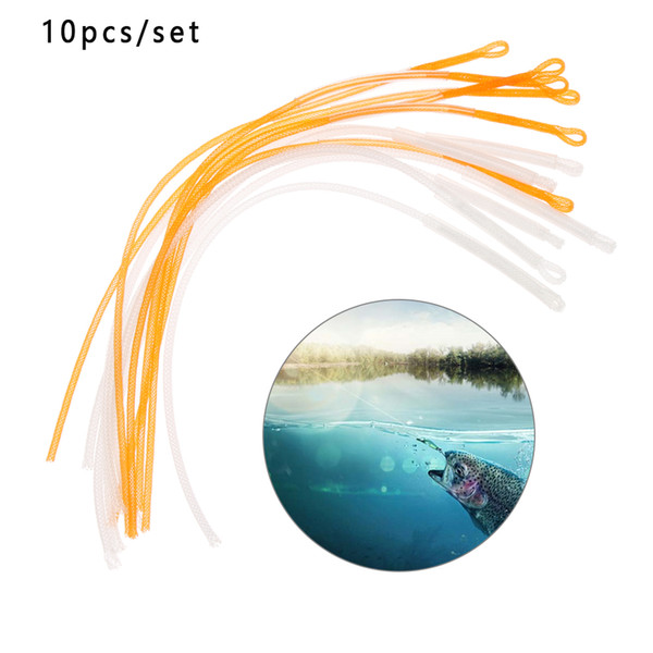 10 PCs/Set Fly Fishing Braided Line Loop Connector Leader Loops 50LB 30LB 20LB Dropshipping Fishing Tackle