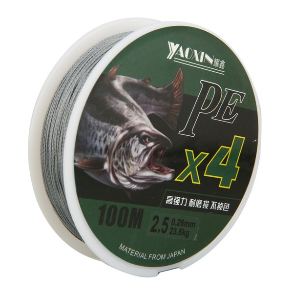 New 100M PE Braided Fishing Line 4 Stands 10-80LB Multifilament Fishing Line For Carp Wire for All