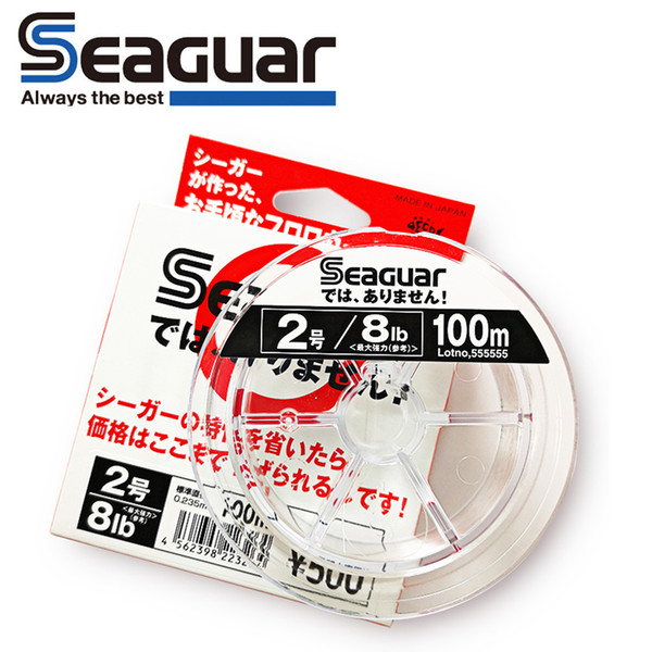 SEAGUAR White LABEL Original fishing line 4LB-20LB 100% FLUOROCARBON Fishing Lines 100M