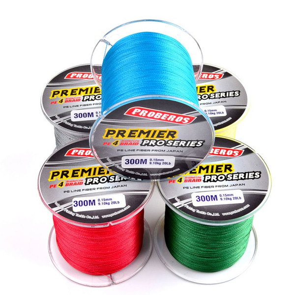 Multifilament Braided Fishing Line Super Strong Fishing Line Rope 4 Strands Carp 300 Meters Rope Cord 6LB - 80LB H5