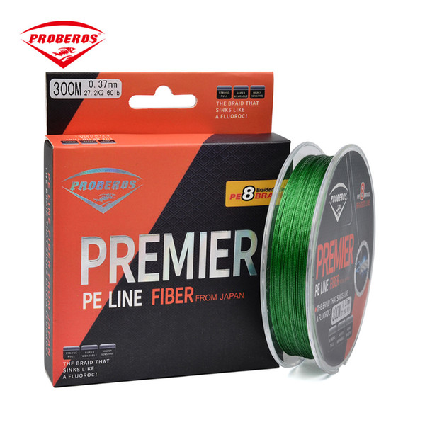 PRO BEROS 300M PE Braided Fishing Line 8 Strands Weaves 10LB 15LB 20LB 30LB 40LB 50LB 60LB Multifilament Fishing Line