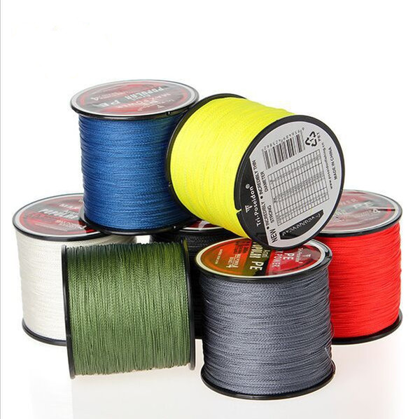 2016 New Fashion High quality 300M 330 Yards Multifilament PE Braided Fishing Line 4 stands 8LB 10LB 20LB 60LB Carp Bass Fishing