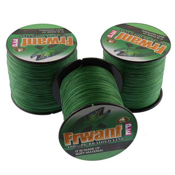 Frwanf super pe braided line best fishing tackle online store 500M fishing tools wholesale 6-100LB 4x fishing thickness