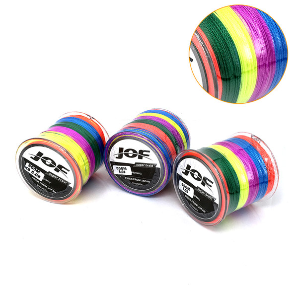 500M / 550Yards Super Strong Multifilament 100% PE Braided Fishing Line 8LB to 120LB Japan Quality Multicolored