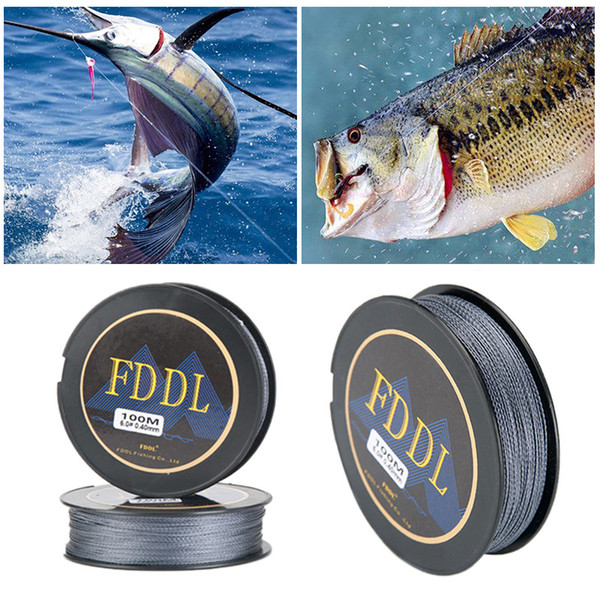 100M PE 8 Braided Fishing Line Practical Super Power Fit Any Rods Transparent Waterproof Anti-aging Line Durable Fishing