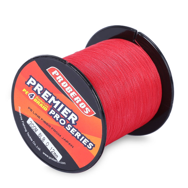 PROBEROS Fishing Line 300M Durable PE 4 Strands Braided Spool Beading String Fishing Lines Angling Accessories Fishing Lures+B