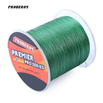 PROBEROS 500M PE Braided Fishing Line 4 Stands Multifilament Fishing Line Angling Accessories 6LBS to 80LB 5 Colors Fishing Lure +B