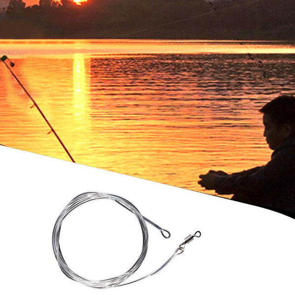 Fishing Connection Wire carp fishing Front Guide European Style Safe fly Matt 1 M Leader Ring Swivel Wire leader