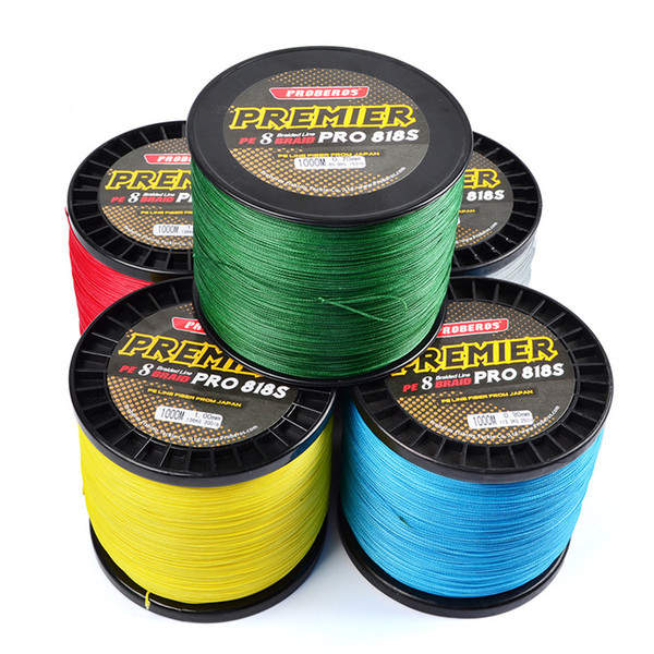 1000m Super Strong Japan Fishing lines 8R Strands PE Braided Wire 1000m 50lb~300lb Test Weight(kg) 22.6-136kg