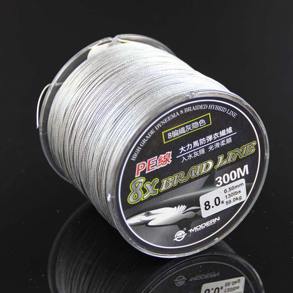 Super Strong 8 strand pe braided fishing line 300m 18LB 20LB 30LB 40LB 50LB 70LB 80LB 130LB 8 strands braided line for fishing