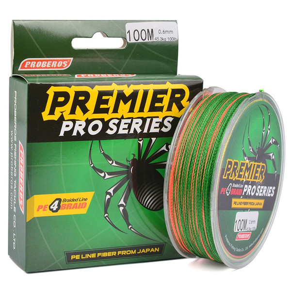 100Meters/1box Colorful Fishing Line 4 Weaves Braided Fishing Line Available 6LB-100LB PE Line Pesca Fishing Tackle Accessories