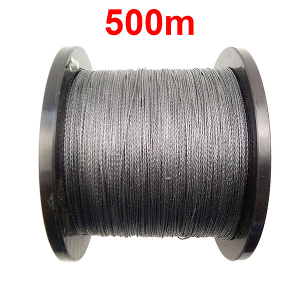 1PC 500m 546 Yards 100% PE Braided Fishing Line Grey 4 Strands Braid Multifilament Super Strong Fishing Lines 10LB-45LB