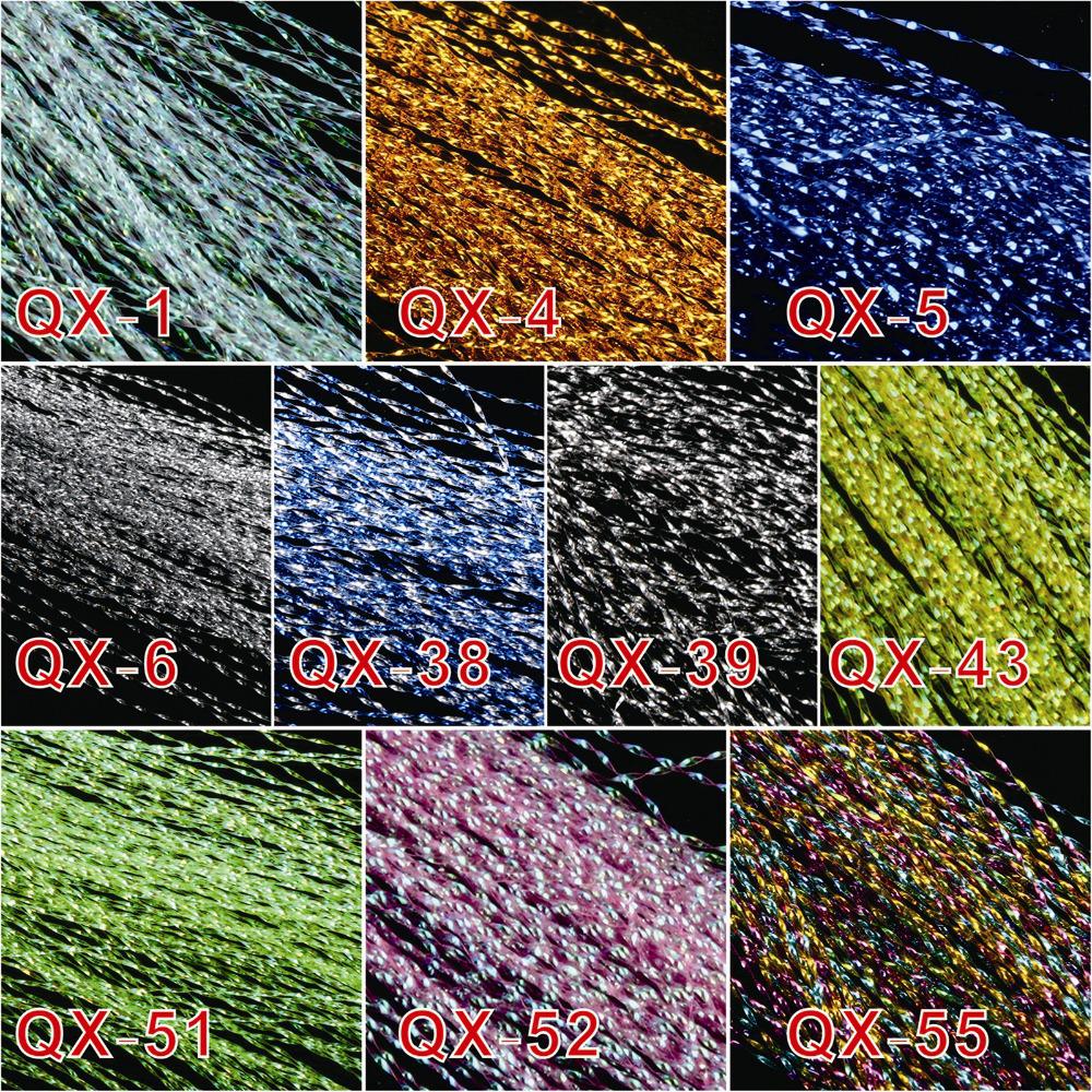 Wholesale-Free shipping 10 colors, fly fishing tying Crystal Flash String JHook Flashing Line fly fishing tying material